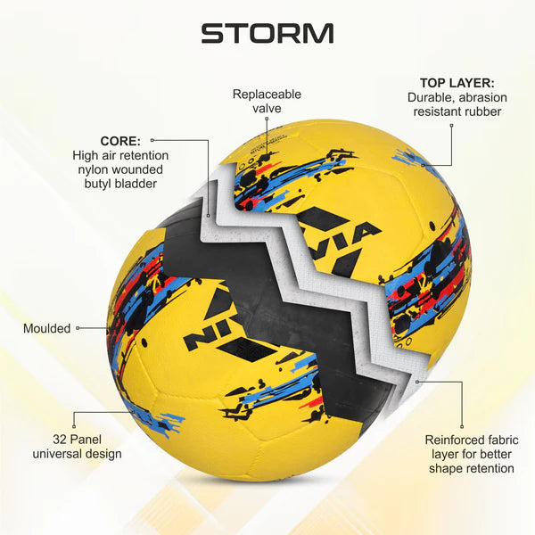 Nivia Storm Ruber Moulded Football-05