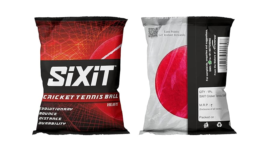 Sixit Cricket Tennis Ball Heavy (Pack of 6pc)