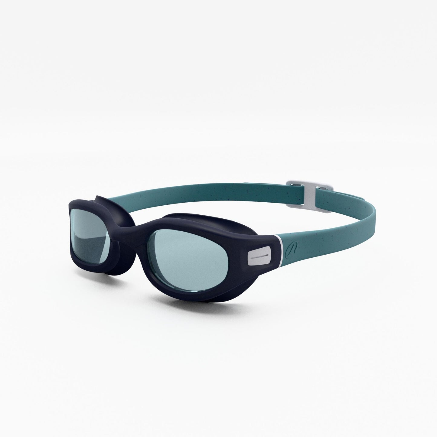 Swimming Goggles L Soft Green Tinted Secure Fit Turquoise