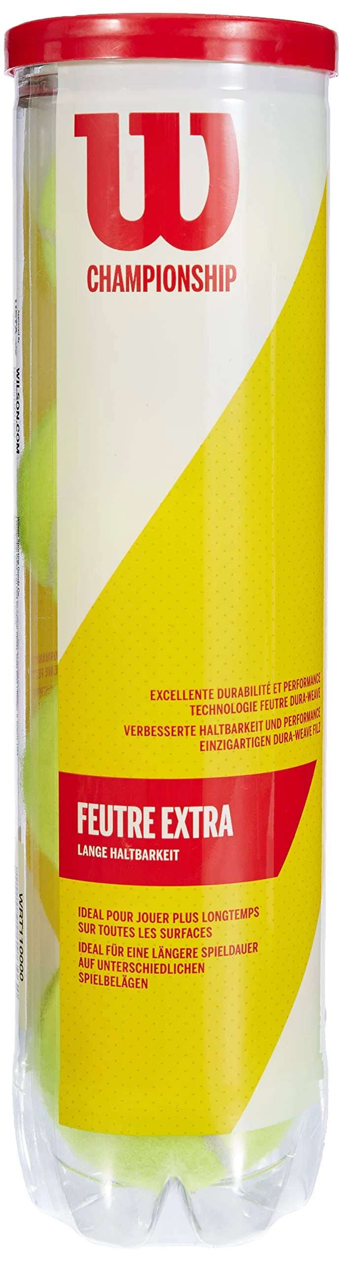 WILSON Champ XD 1 can Tennis Ball (Pack of 3)