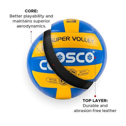 COSCO SUPER VOLLEY Volleyball - Size: 4  (Standard, Pack of 1, Multicolor)
