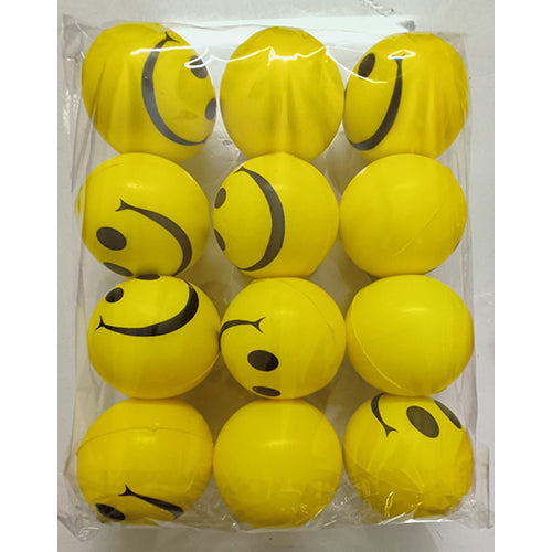 smiley balls (yellow pack of 12pc)