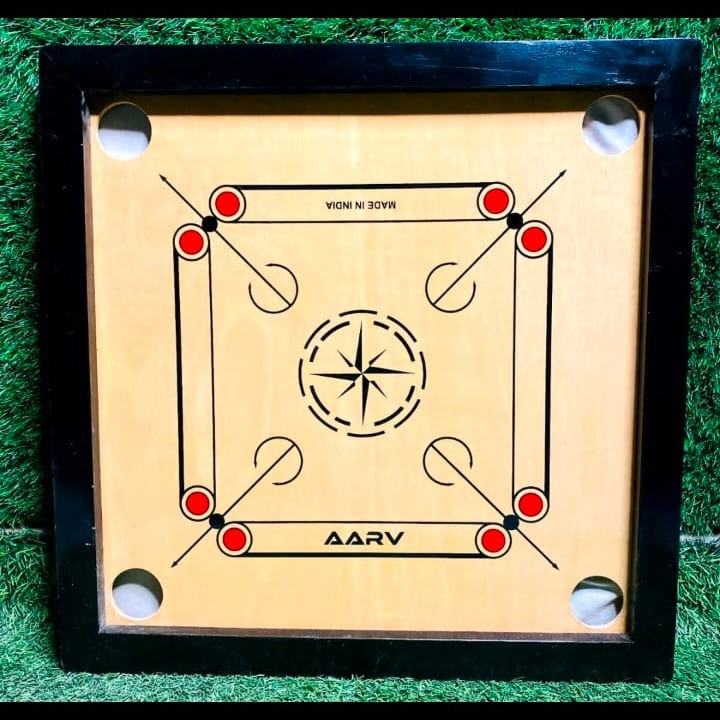 Wooden Medium Size Carrom Board with Coins and Stricker