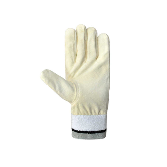 Inner Gloves Leather Palm White