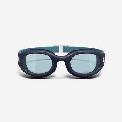 Swimming Goggles L Soft Green Tinted Secure Fit Turquoise