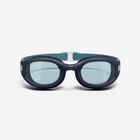 Swimming Goggles L Soft Green Tinted Secure Fit Turquoise
