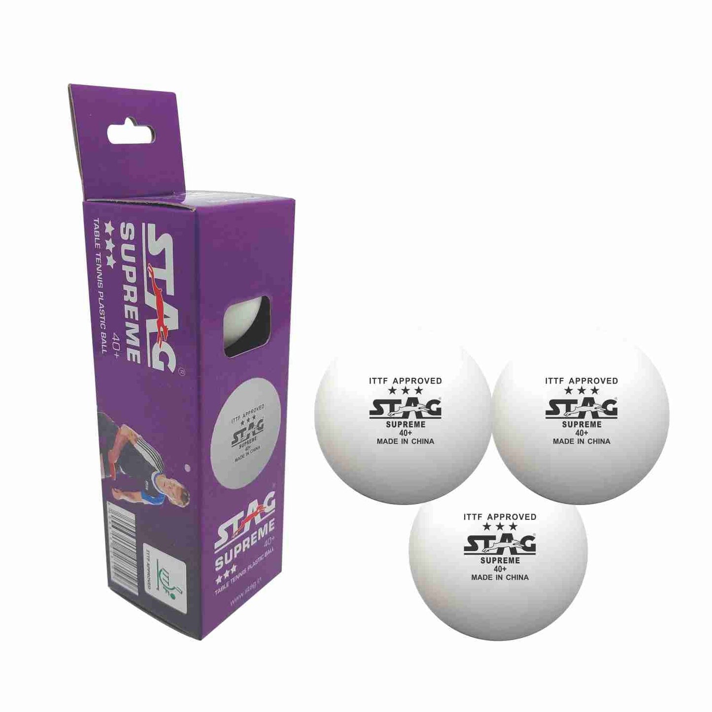 Stag Supreme Plastic Table Tennis Ball